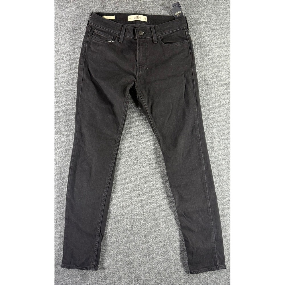 Hollister Super Skinny Epic Flex Black Jeans Mens 30x32 NWT